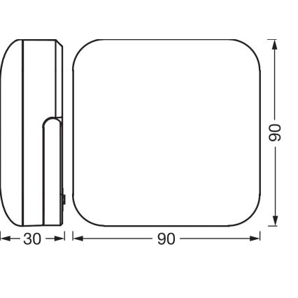Osram - Φορητό ηλιακό φωτιστικό NIGHTLUX LED/2W/5V IP54 γκρι