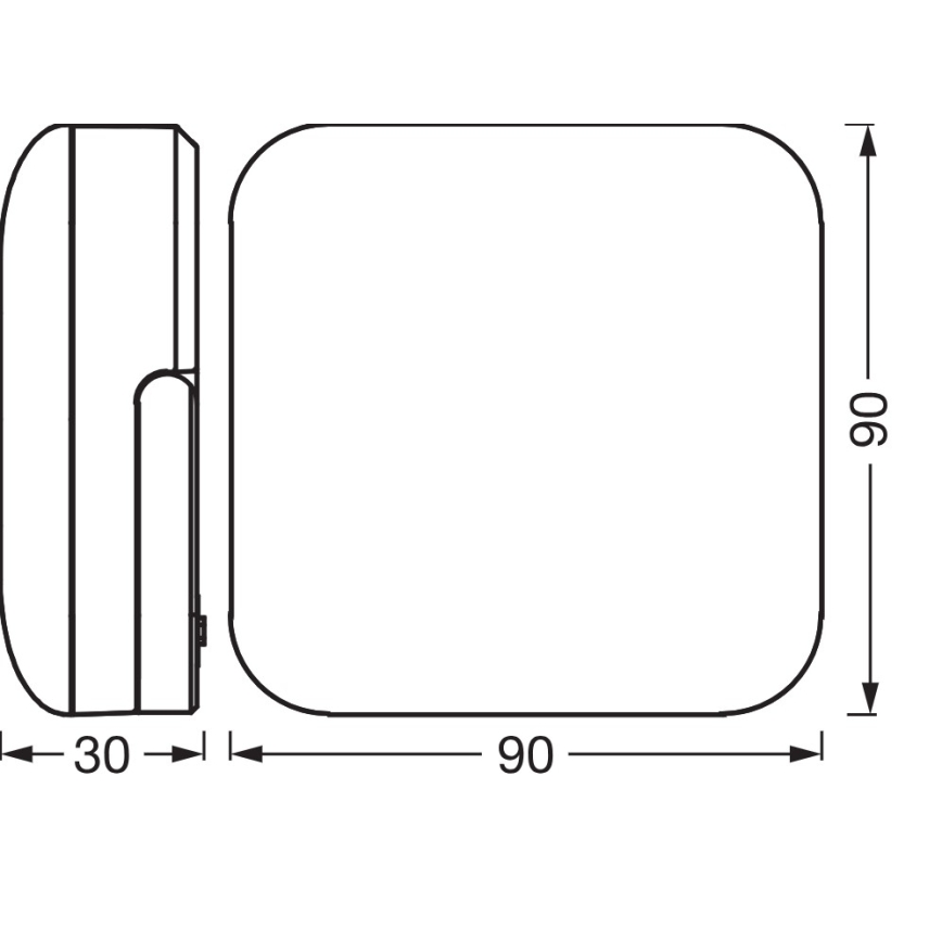 Osram - Φορητό ηλιακό φωτιστικό NIGHTLUX LED/2W/5V IP54 γκρι