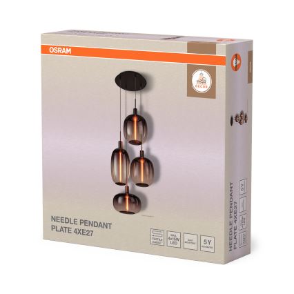Osram - Καλώδιο τροφοδοσίας NEEDLE PENDANT 4xE27/25W/230V ανθρακί