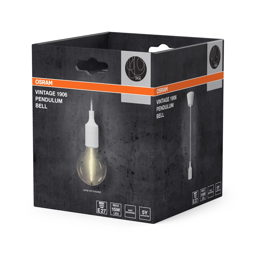 Osram - Καλώδιο τροφοδοσίας PENDULUM BELL 1xE27/15W/230V λευκό