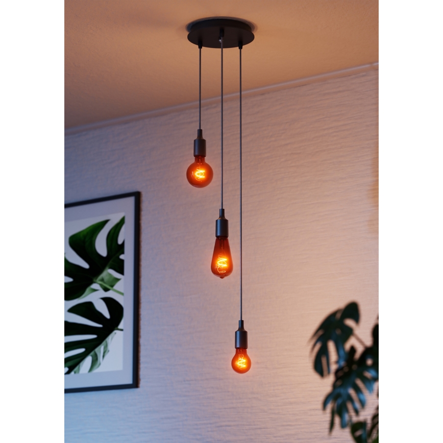 Osram - Καλώδιο τροφοδοσίας PENDULUM BELL 1xE27/15W/230V μαύρο