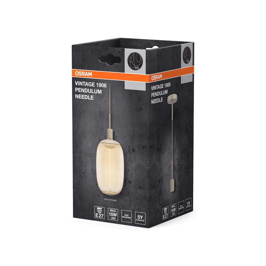 Osram - Καλώδιο τροφοδοσίας PENDULUM NEEDLE 1xE27/15W/230V μπεζ