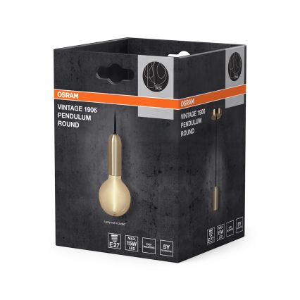 Osram - Καλώδιο τροφοδοσίας PENDULUM ROUND 1xE27/15W/230V χρυσό