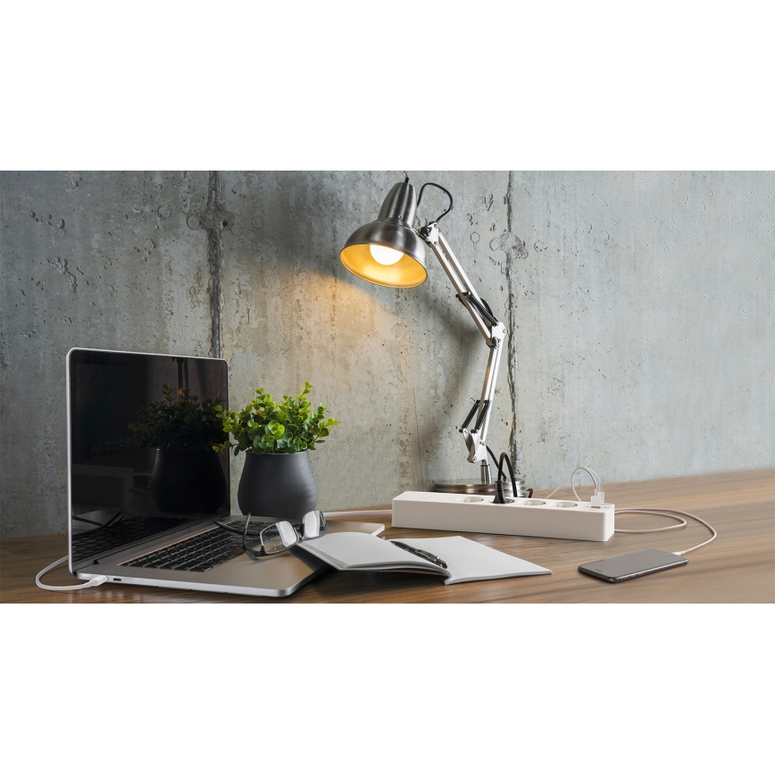 Osram - Καλώδιο επέκτασης SMART+ 4Z τύπου F + 2xUSB-A + 2xUSB-C Wi-Fi