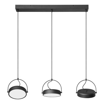 Osram - Κρεμαστό φωτιστικό LED σε καλώδιο DECOR PUCK 3xLED/12W/230V CRI 90 μαύρο