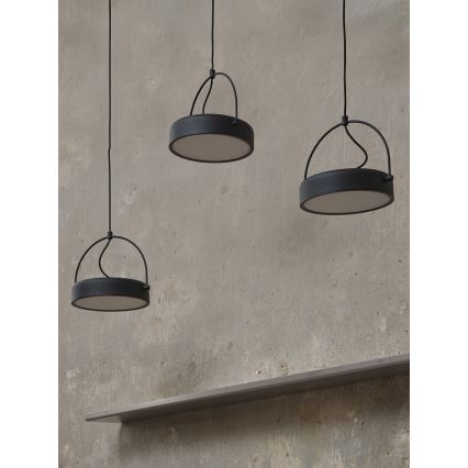 Osram - Κρεμαστό φωτιστικό LED σε καλώδιο DECOR PUCK 3xLED/12W/230V CRI 90 μαύρο