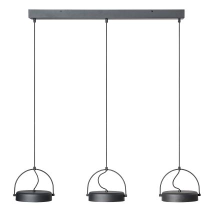 Osram - Κρεμαστό φωτιστικό LED σε καλώδιο DECOR PUCK 3xLED/12W/230V CRI 90 μαύρο