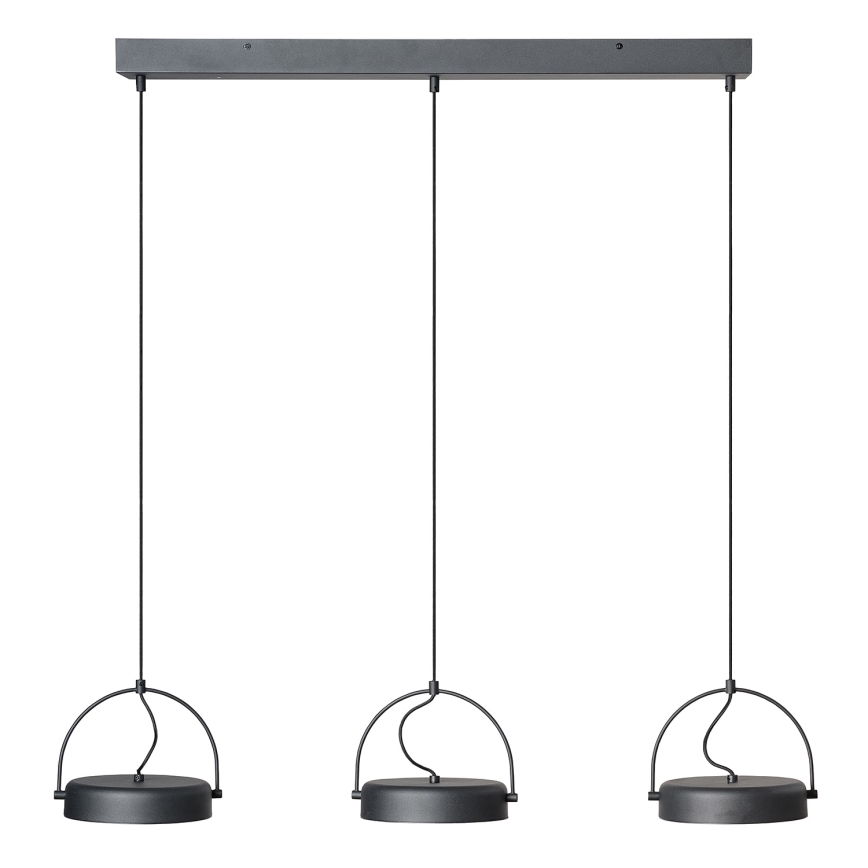 Osram - Κρεμαστό φωτιστικό LED σε καλώδιο DECOR PUCK 3xLED/12W/230V CRI 90 μαύρο