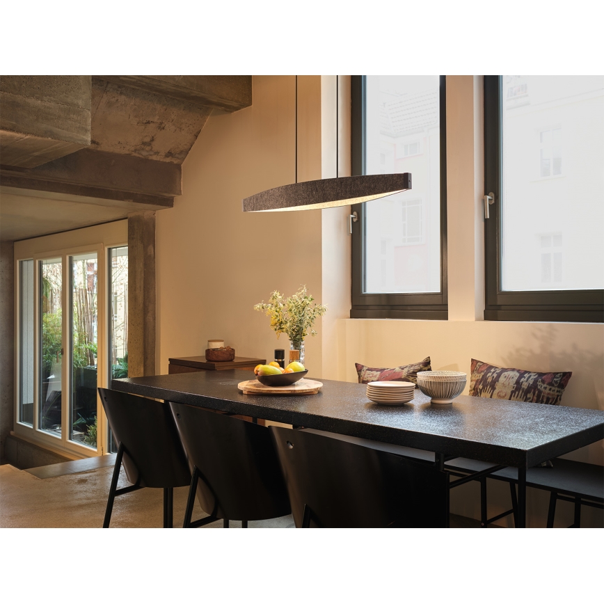 Osram - Κρεμαστό φωτιστικό LED με καλώδιο DECOR FLAT LED/23W/230V γκρι