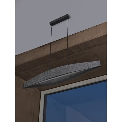 Osram - Κρεμαστό φωτιστικό LED με καλώδιο DECOR FLAT LED/23W/230V γκρι