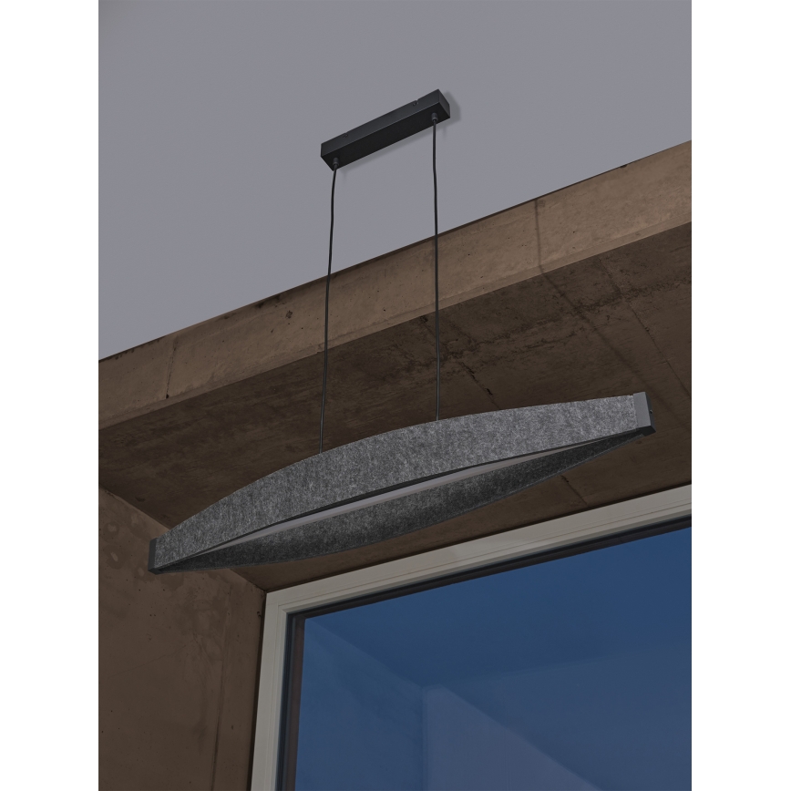 Osram - Κρεμαστό φωτιστικό LED με καλώδιο DECOR FLAT LED/23W/230V γκρι