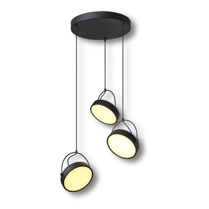 Osram - Κρεμαστό φωτιστικό LED με σύρμα ανάρτησης DECOR PUCK 3xLED/12W/230V CRI 90 μαύρο