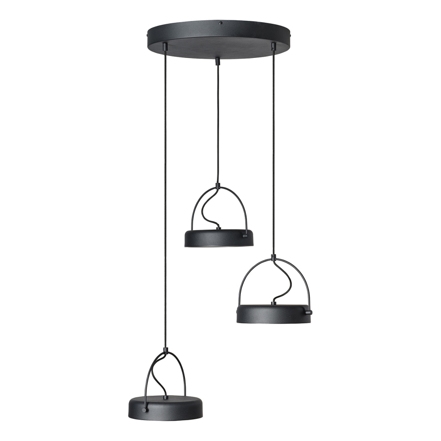 Osram - Κρεμαστό φωτιστικό LED με σύρμα ανάρτησης DECOR PUCK 3xLED/12W/230V CRI 90 μαύρο