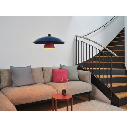 Osram - Κρεμαστό φωτιστικό με καλώδιο DECOR FLYING MUSHROOM 1xE27/25W/230V διάμ. 50 cm μπλε