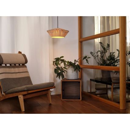 Osram - Κρεμαστό φωτιστικό με καλώδιο DECOR STRIPES 1xE27/10W/230V Ø 40,5 cm μπεζ