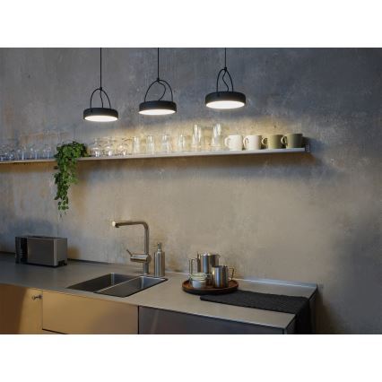 Osram - Κρεμαστό LED φωτιστικό σε καλώδιο DECOR PUCK 3xLED/12W/230V μαύρο