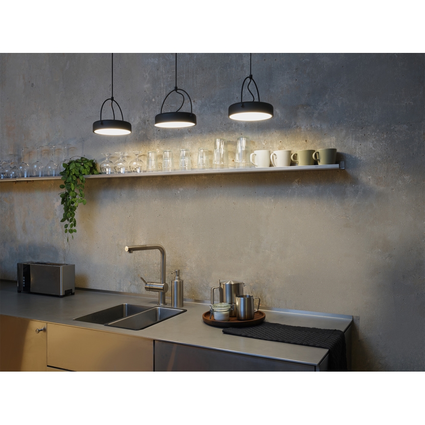 Osram - Κρεμαστό LED φωτιστικό σε καλώδιο DECOR PUCK 3xLED/12W/230V μαύρο