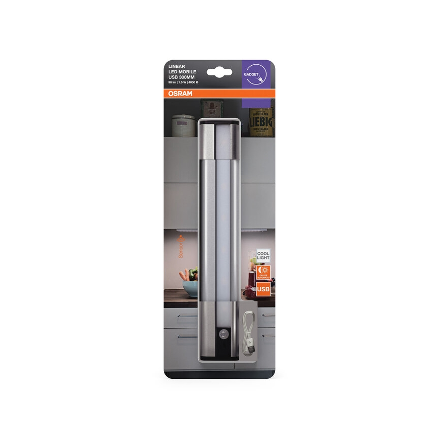Osram - LED φωτιστικό κάτω ντουλάπας με αισθητήρα MOBILE LED/1,5W/3,7V 1800 mAh