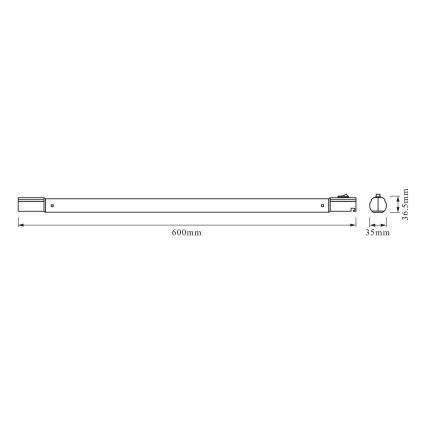 Osram - LED φωτιστικό κάτω ντουλαπιού TUBEKIT LED/8,9W/230V 4000K 60 cm λευκό