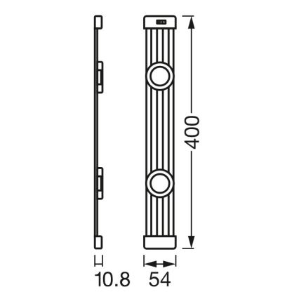 Osram - Ρυθμιζόμενο LED φωτιστικό κάτω ντουλαπιού με αισθητήρα κίνησης LINEAR MAGNET LED/7W/230V 4000K 40 cm λευκό