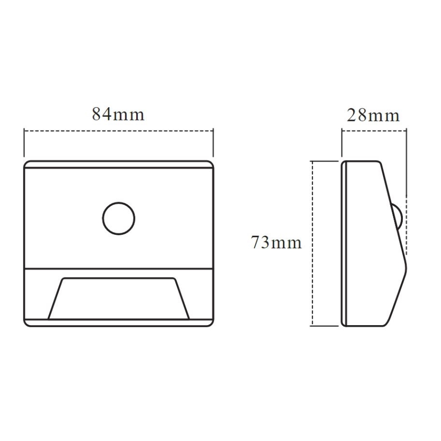 Osram - LED φωτιστικό σκάλας με αισθητήρα NIGHTLUX LED/0,25W/3xAAA IP54 ασημί