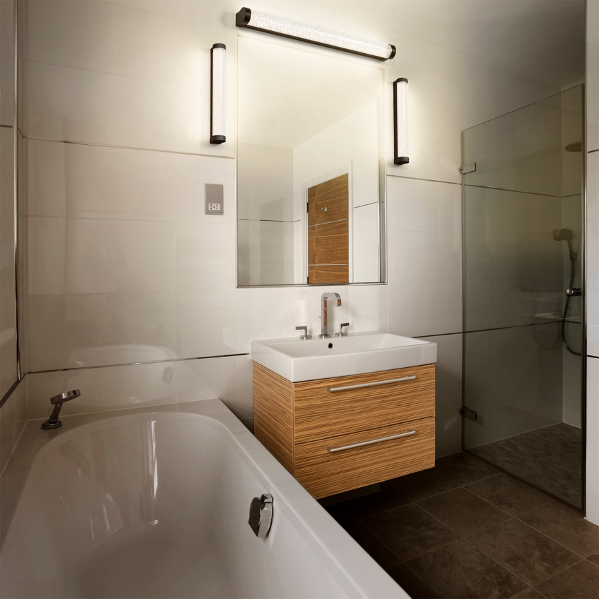 Osram - Ρυθμιζόμενο LED φωτιστικό καθρέφτη μπάνιου ORBIS TUBE LED/12W/230V 3000/4000K 60 cm IP44 μαύρο