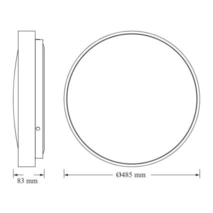 Osram - LED φωτιστικό οροφής CEILING LUXO LED/36W/230V διάμ. 49 cm λευκό