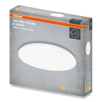 Osram - LED φωτιστικό οροφής CEILING ROUND LED/36W/230V 3000K Ø 48 cm λευκό