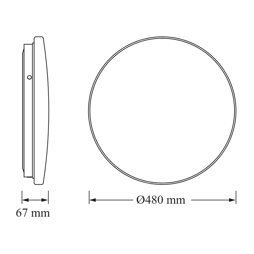 Osram - LED φωτιστικό οροφής CEILING ROUND LED/36W/230V 3000K Ø 48 cm λευκό