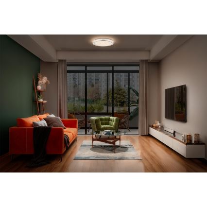 Osram - LED φωτιστικό οροφής ORBIS HELMAN LED/16W/230V διάμ. 29,5 εκ. ασημί