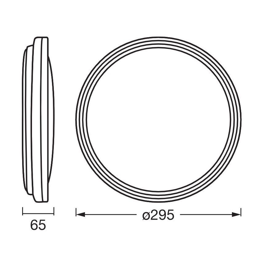 Osram - LED φωτιστικό οροφής ORBIS HELMAN LED/16W/230V διάμ. 29,5 εκ. ασημί