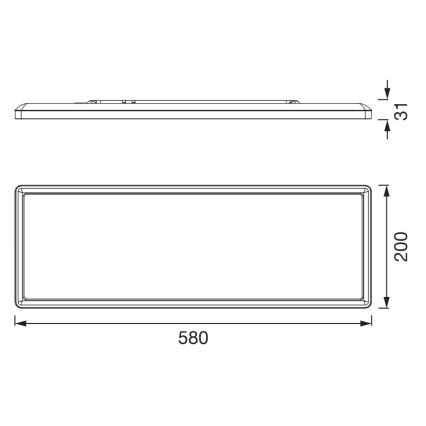 Osram - LED φωτιστικό οροφής PLANON EASYFIX LED/24W/230V 2800/4000/6000K IP54 λευκό