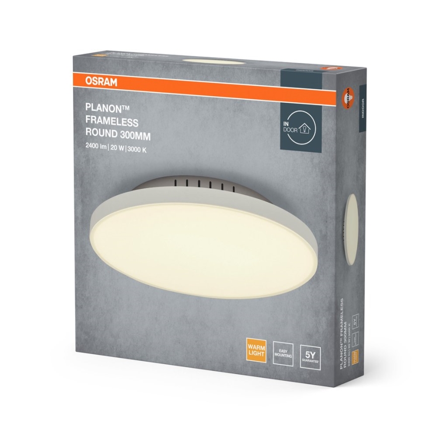 Osram - LED φωτιστικό οροφής PLANON LED/20W/230V 3000K Ø 30 cm λευκό