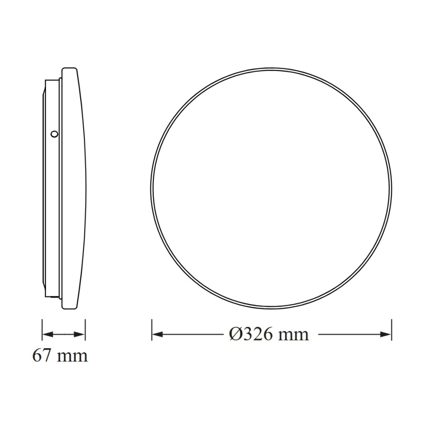 Osram - LED φωτιστικό οροφής για μπάνιο CEILING ROUND LED/18W/230V 6500K Ø 33 cm IP44 λευκό