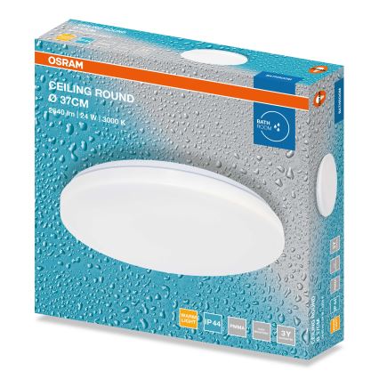 Osram - LED φωτιστικό οροφής μπάνιου CEILING ROUND LED/24W/230V 3000K Ø 37 cm IP44 λευκό