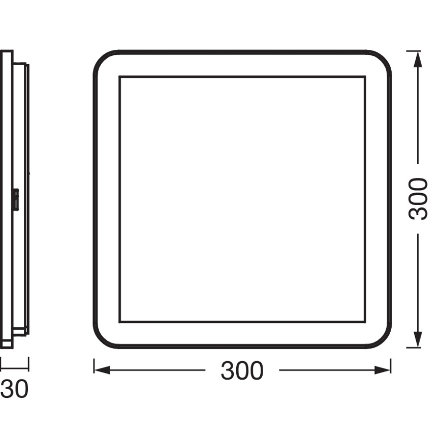 Osram - LED φωτιστικό οροφής για μπάνιο ORBIS DISC LED/22W/230V 3000/4000K 30x30 cm IP44 λευκό
