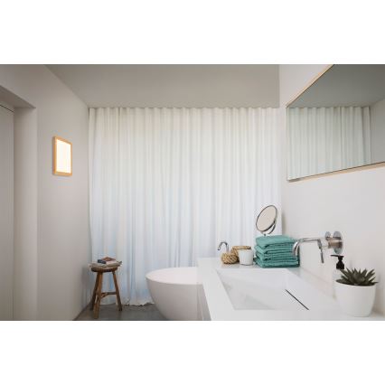 Osram - Φωτιστικό οροφής μπάνιου LED ORBIS DISC LED/22W/230V 3000/4000K 30x30 cm IP44 καφέ