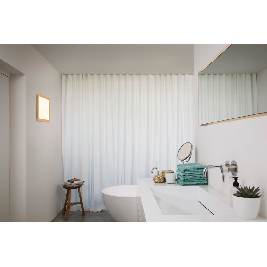Osram - Φωτιστικό οροφής μπάνιου LED ORBIS DISC LED/22W/230V 3000/4000K 30x30 cm IP44 καφέ