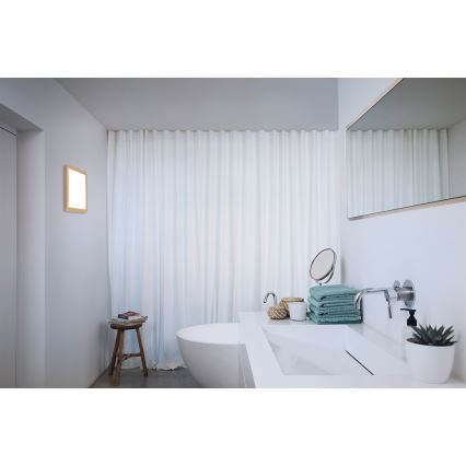 Osram - Φωτιστικό οροφής μπάνιου LED ORBIS DISC LED/22W/230V 3000/4000K 30x30 cm IP44 καφέ