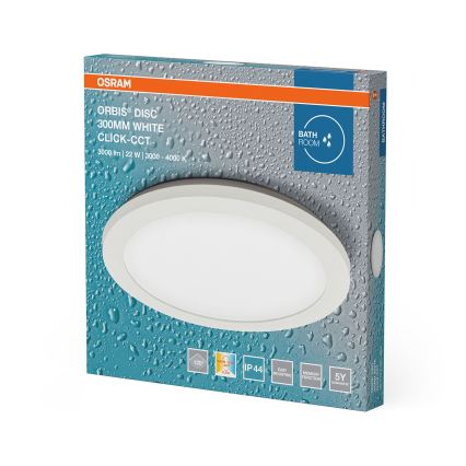 Osram - Φωτιστικό οροφής μπάνιου LED ORBIS DISC LED/22W/230V 3000/4000K Ø 30 cm IP44 λευκό