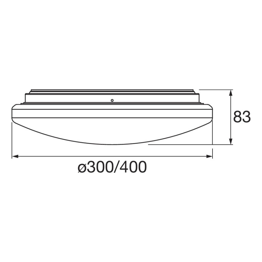 Osram - LED φωτιστικό οροφής για μπάνιο με αισθητήρα κίνησης και λυκόφωτος ORBIS LED/15,5W/230V Ø30 cm IP44 λευκό