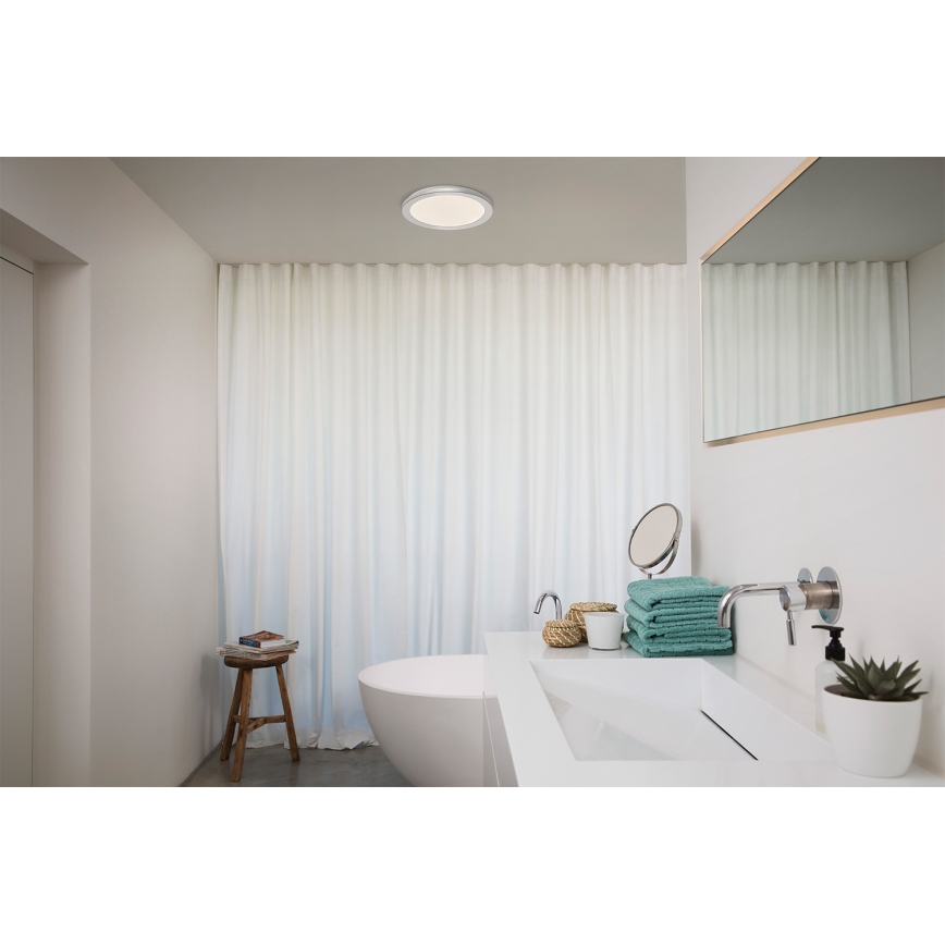 Osram - Φωτιστικό οροφής LED για μπάνιο ORBIS DISC LED/22W/230V 3000/4000K Ø 30 εκ. IP44 ματ χρώμιο