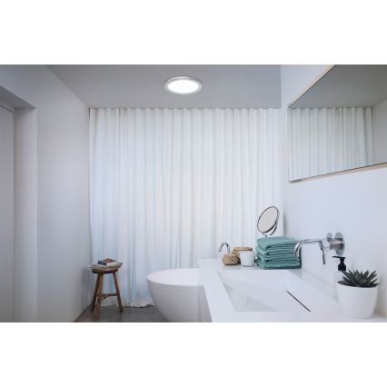 Osram - Φωτιστικό οροφής LED για μπάνιο ORBIS DISC LED/22W/230V 3000/4000K Ø 30 εκ. IP44 ματ χρώμιο