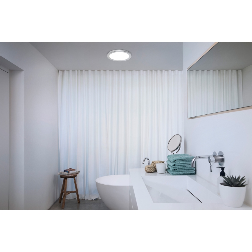 Osram - Φωτιστικό οροφής LED για μπάνιο ORBIS DISC LED/22W/230V 3000/4000K Ø 30 εκ. IP44 ματ χρώμιο