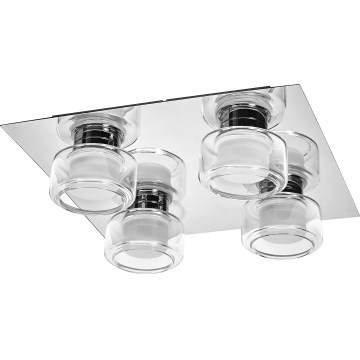 Osram - LED φωτιστικό οροφής μπάνιου ORBIS FLAME 4xLED/5,5W/230V 3000/4000K IP44 γυαλιστερό χρώμιο