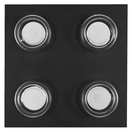 Osram - LED φωτιστικό οροφής μπάνιου ORBIS FLAME 4xLED/5,5W/230V 3000/4000K IP44 μαύρο