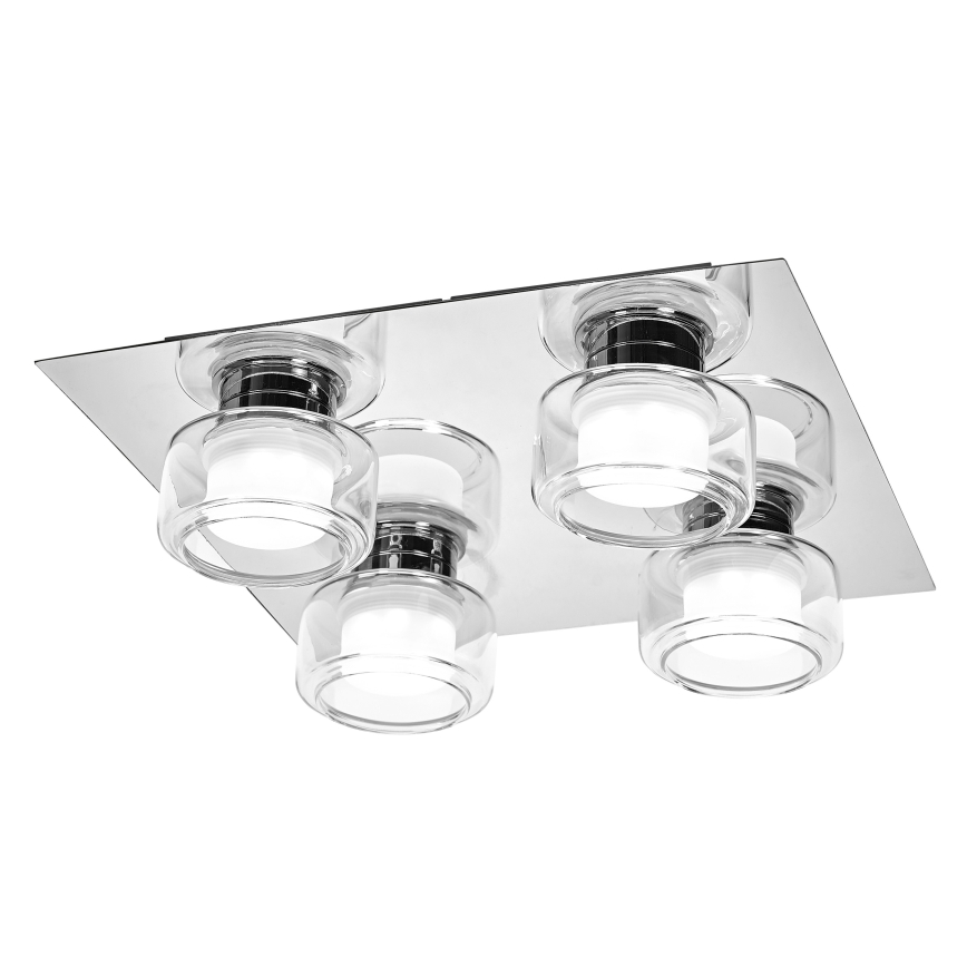 Osram - LED φωτιστικό οροφής μπάνιου ORBIS FLAME 4xLED/5,5W/230V 3000/4000K IP44 γυαλιστερό χρώμιο