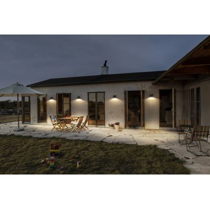 Osram - LED ηλιακό επιτοίχιο φωτιστικό με αισθητήρα ENDURA STYLE LED/10,2W/4,2V 2000 mAh IP54 ανθρακί