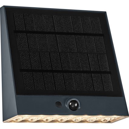Osram - LED ηλιακό επιτοίχιο φωτιστικό με αισθητήρα ENDURA STYLE LED/10,2W/4,2V 2000 mAh IP54 ανθρακί