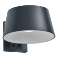 Osram - LED ηλιακό επιτοίχιο φωτιστικό με ενσωματωμένο αισθητήρα ENDURA STYLE LED/10,1W/4,2V 2000 mAh IP54 ανθρακί